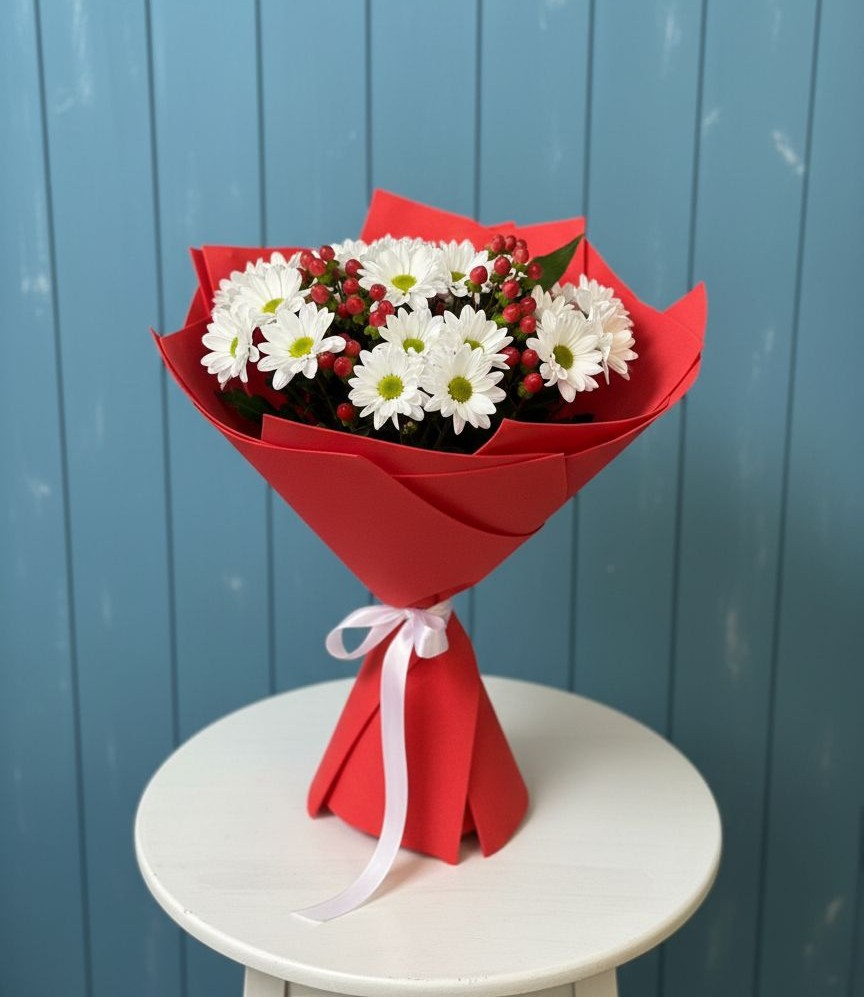 Букет цветов из: Хризантемы в Некрасовской