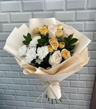 Букет цветов из:  Розы и Хризантемы в Некрасовской