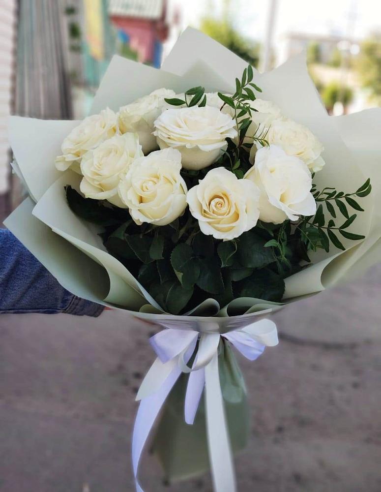 Букет Белые розы Проуд в Некрасовской