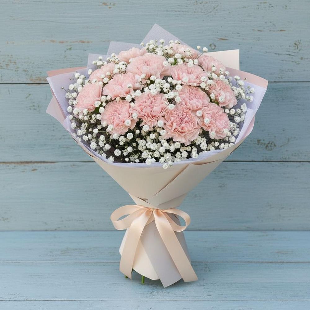 Букет цветов из: Гвоздики в Некрасовской