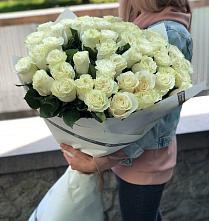 Букет 35 Белых роз #REPLACE_PRED# Некрасовской