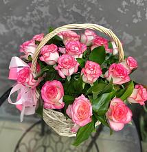 Цветочная композиция из Розы в корзине #REPLACE_PRED# Некрасовской