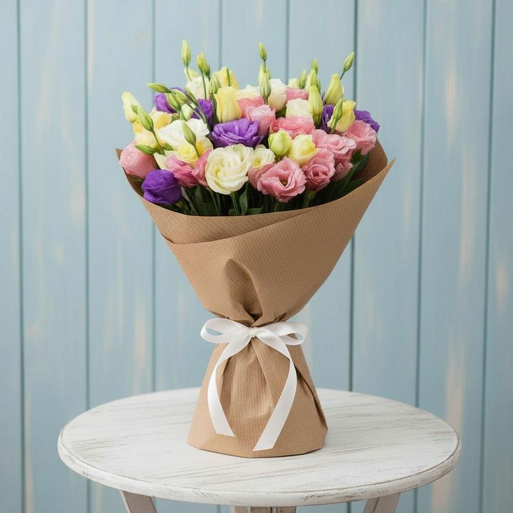 Букет цветов из: Лизиантусы в Некрасовской