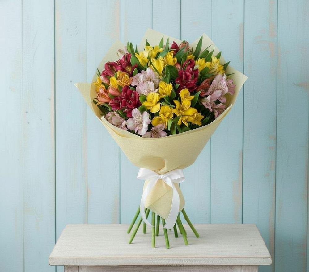 Букет цветов из: Альстромерии в Некрасовской