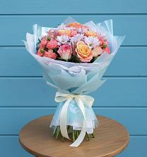 Букет цветов из:  Хризантемы и Розы #REPLACE_PRED# Некрасовской