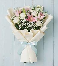 Букет цветов из:  Лилии в Некрасовской